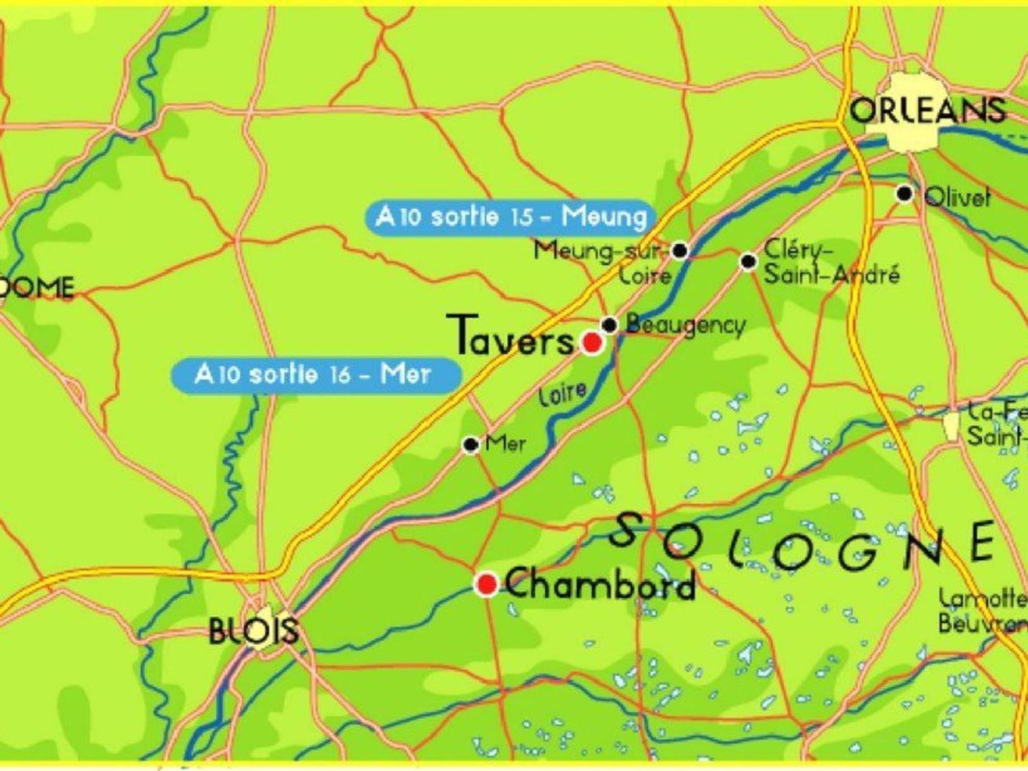 Chambres D'Hotes De Charme Au Pays Des Chateaux Avec Wi-Fi - Fr-1-590-333 Tavers Eksteriør bilde